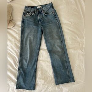 Re/done 90s high rise straight Jean